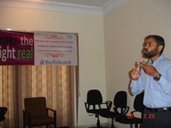 Mr. Aqeel addressing