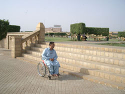 Bagh Ibn-e-Qasim steps at every level