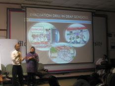 some photos from evacuation drill in deaf school